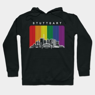 Stuttgart LGBT Rainbow Flag Hoodie